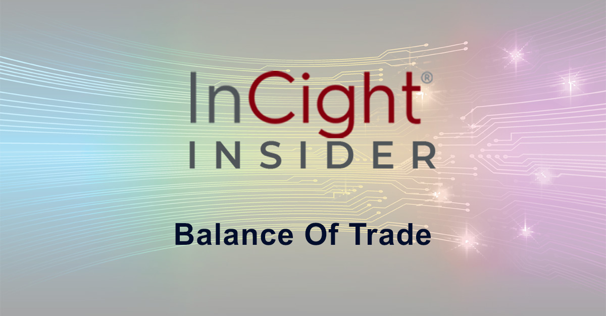 InCight® Insider topic: Balance of trade